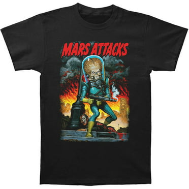 Mars Attacks T Shirt Tee Shirt Girl Summer Short Sleeve Round Neck Tops Funny Tee 